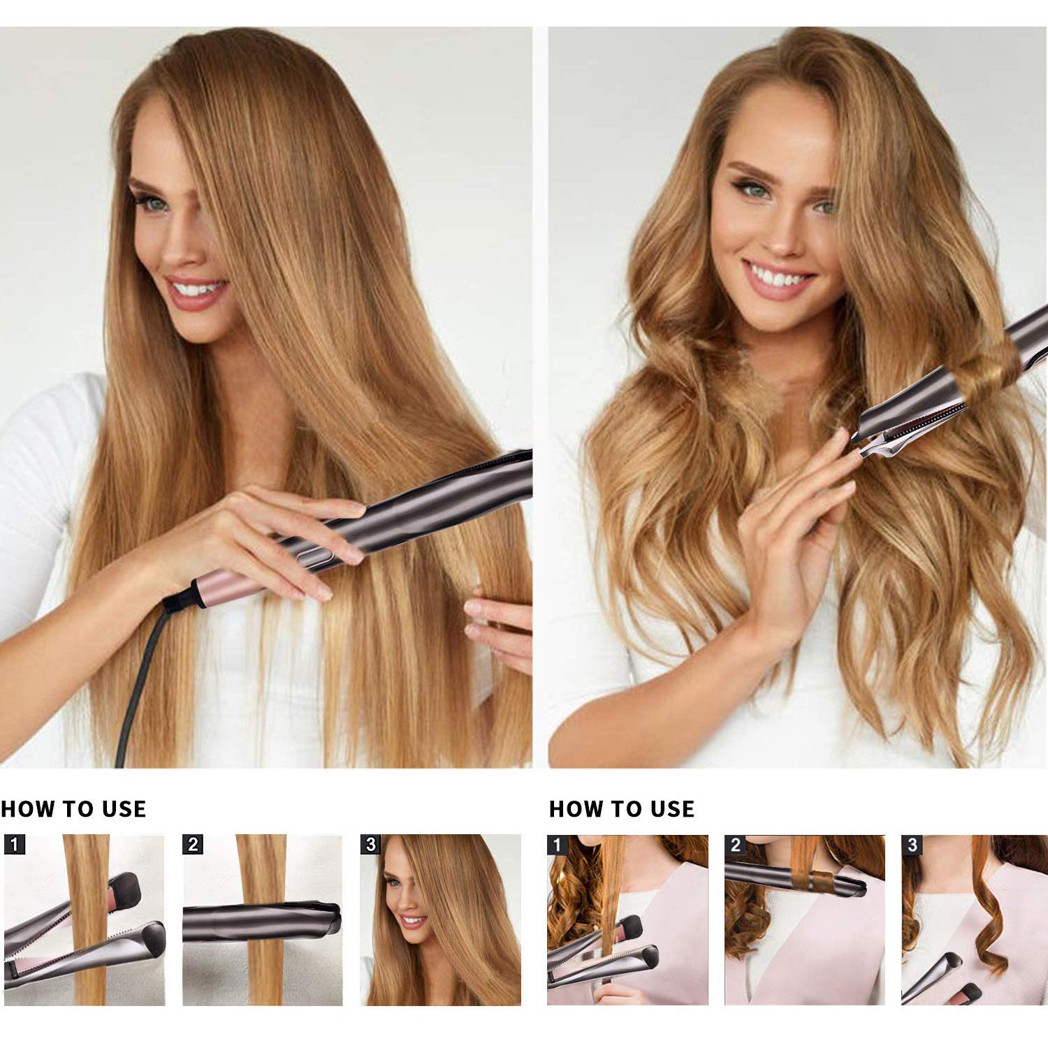 Professional Curling Iron 2 In 1