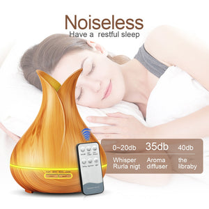 Wood Ultrasonic Air Humidifier With Remote